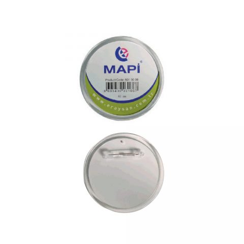 Mapi Şeffaf İsimlik 24mm Yuvarlak 25 Adet