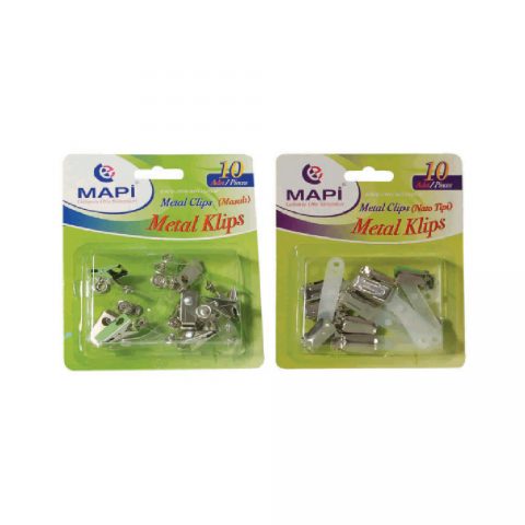 Mapi Nato Tipi  Metal Klips 10 Adet Blister