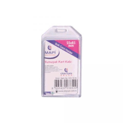 Mapi Yumuşak Kart Kabı Dikey 54x85mm 50 Ad.