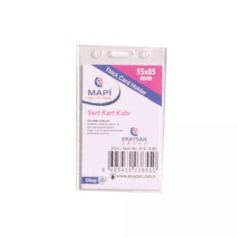 Mapi Akrilik Kart Kabı Dikey Şeffaf 25 Ad.