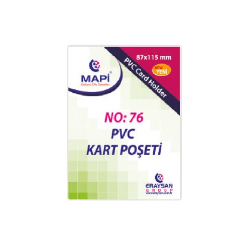 Mapi Pvc Kart Poseti No:76 87x115mm Dikey 100 Adet