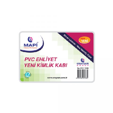 Mapi Pvc Yeni Ehliyet Kimlik Kabı 54x86mm 100 Adet