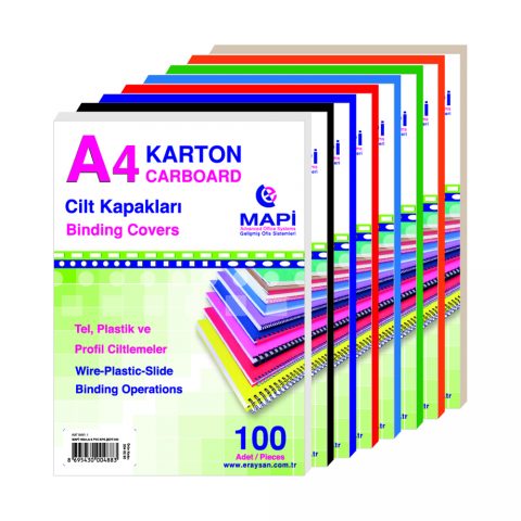 Mapibind A4 Karton Cilt Kapak Malzemeleri ( Deri Desen )