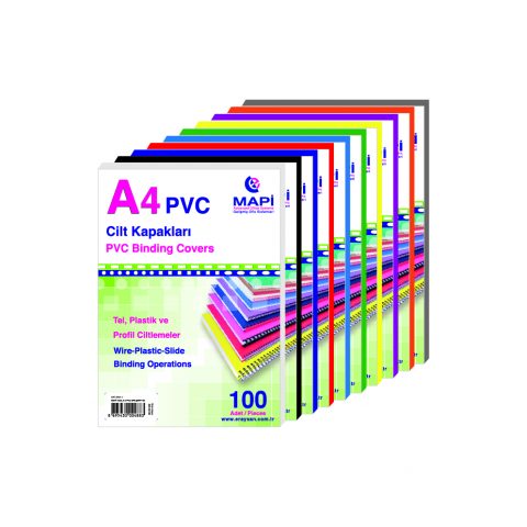 Mapibind 160mic. A-4 Pvc Kapak Mor      100 Adet