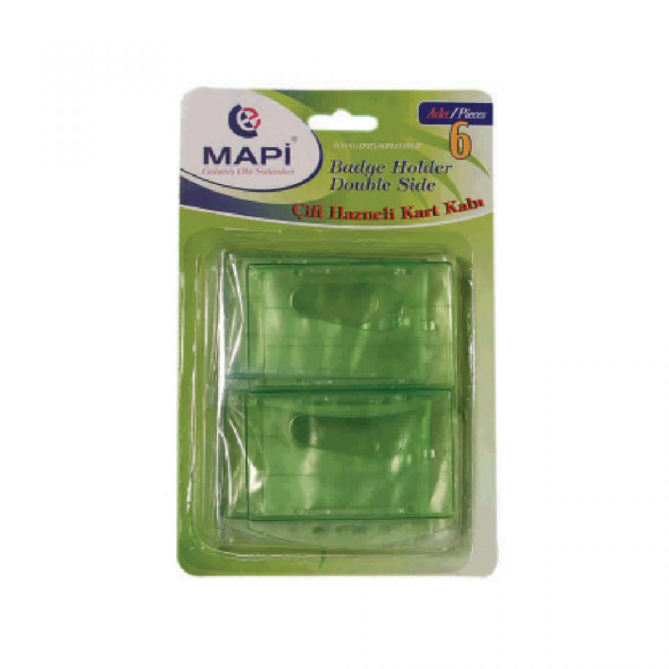 Mapi Çift Hazneli Kart Kabı 6 lı Blister
