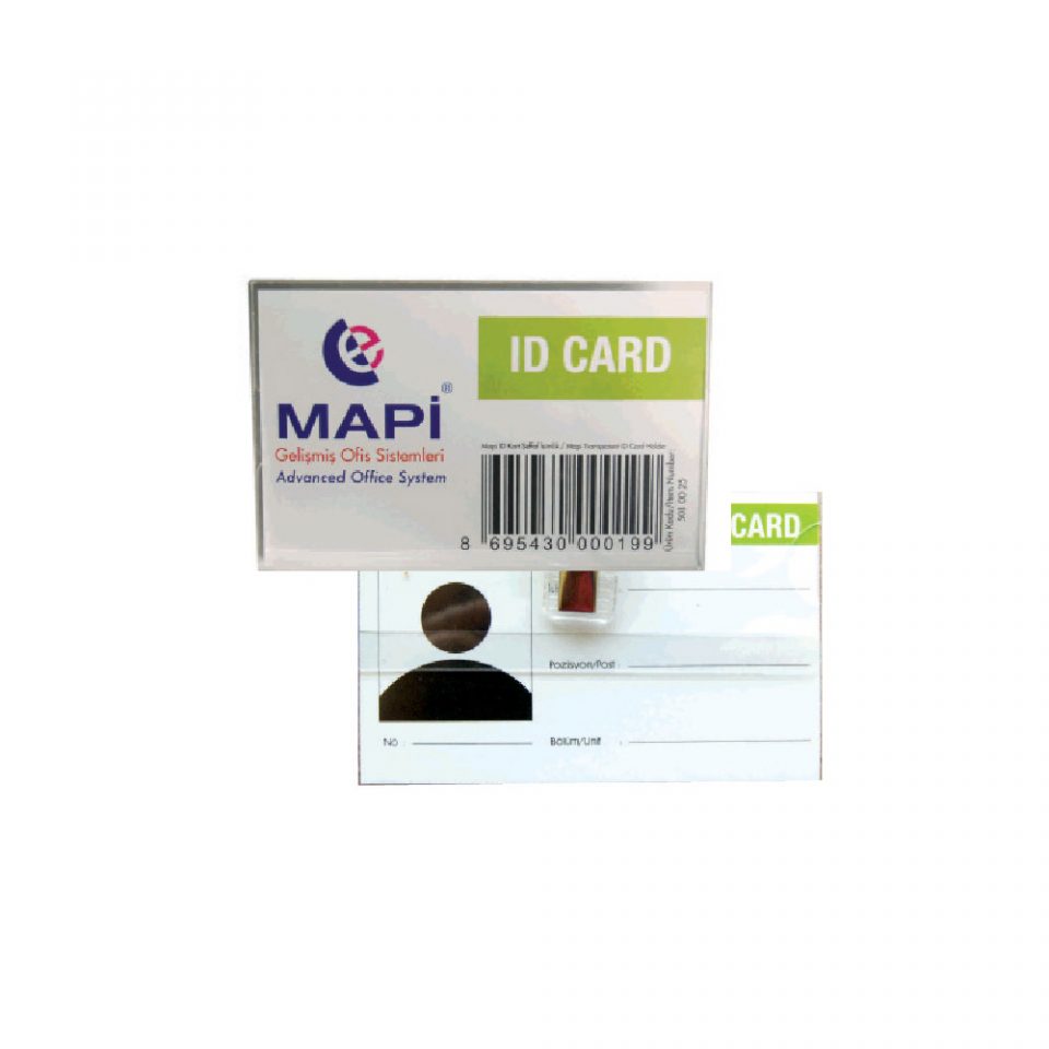 Mapi Klipsli Kokart 86x54mm 50 Adet