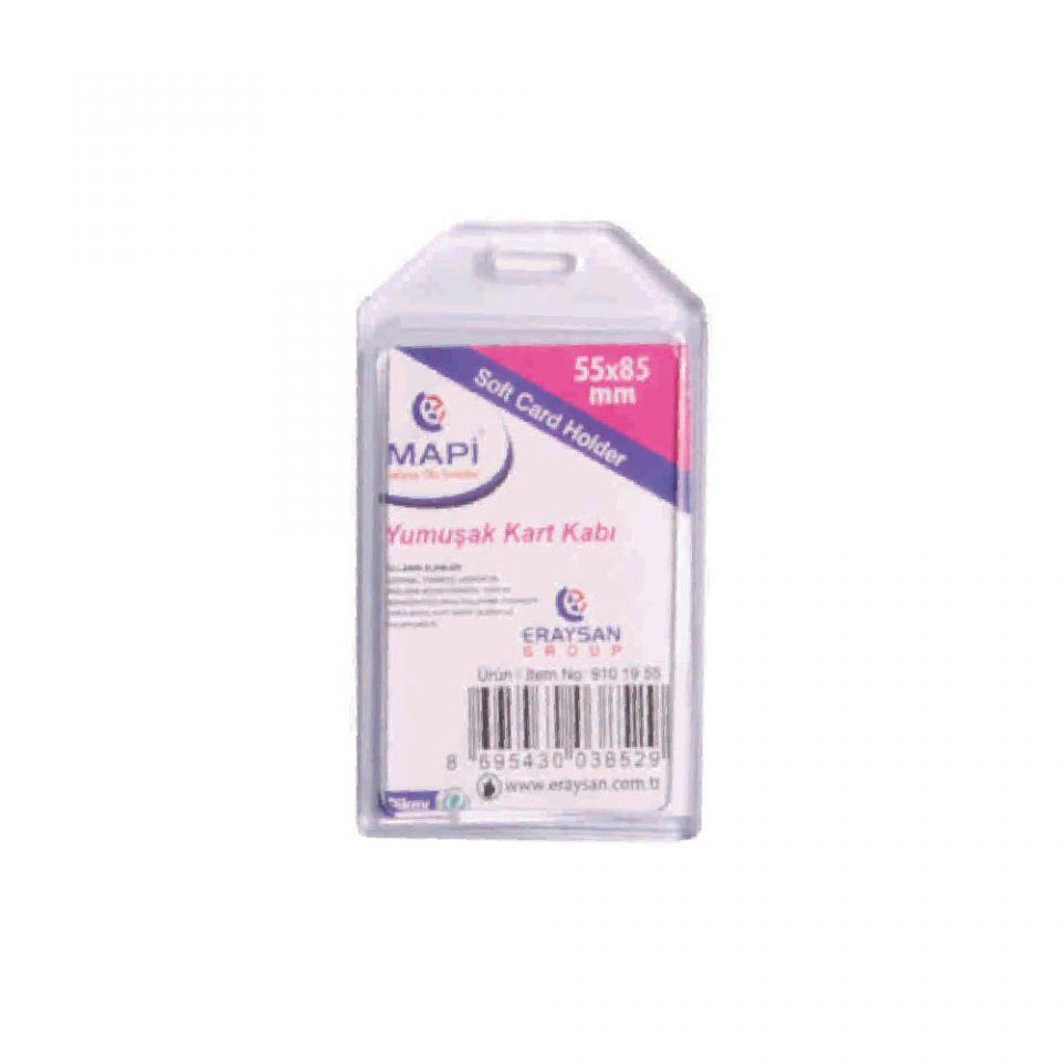 Mapi Yumuşak Kart Kabı Dikey 54x85mm 50 Ad.