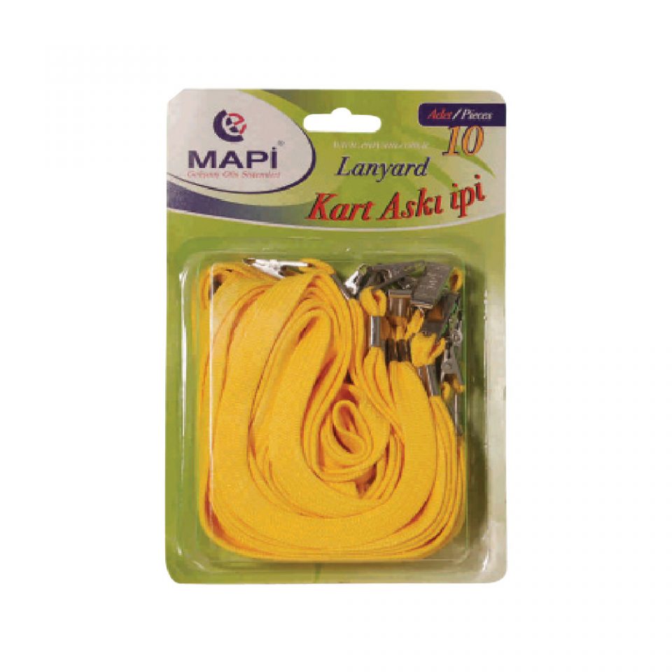 Mapi Metal Klipsli Kart Askı İpi 10Lu Blisterli