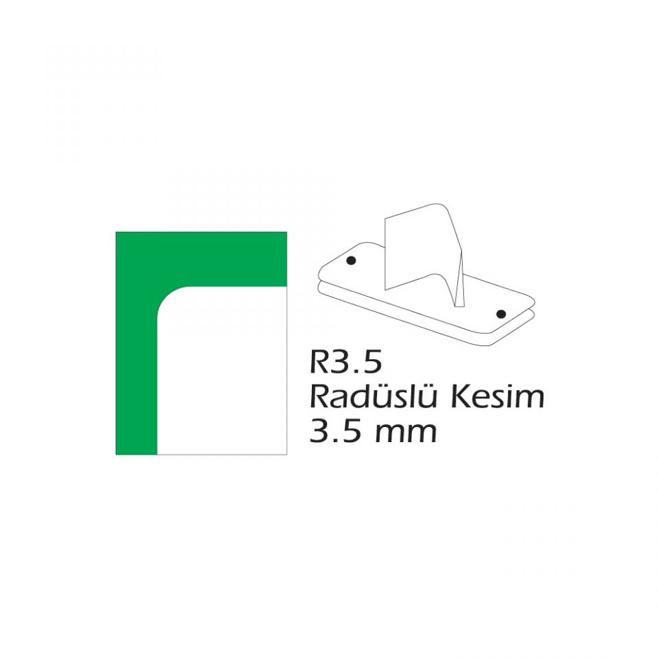 Mapi R3.5-3.5Mm Radüslü Kesen Bıçak