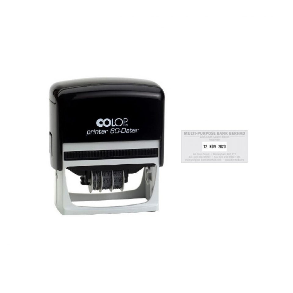 Colop Printer 60 Numaratör + Tarih Oto.Kaşe