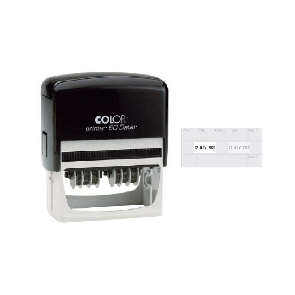 Colop Printer 60 Çift Numaratör Oto.Kaşe