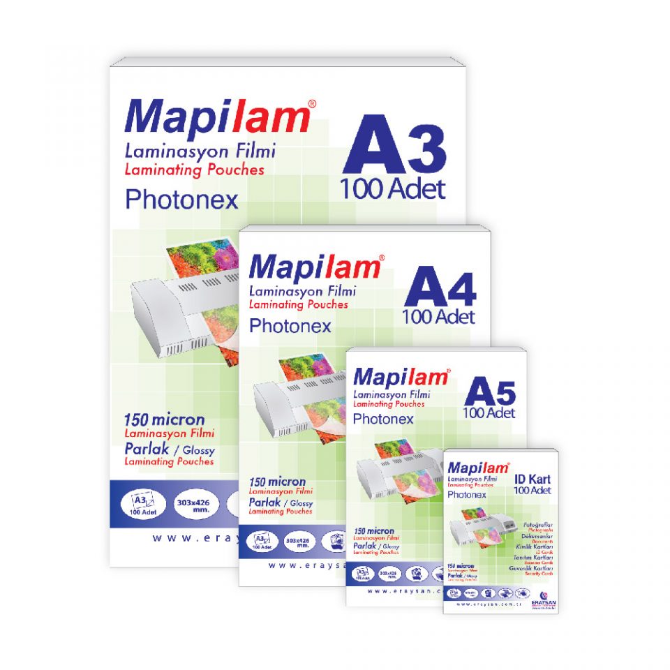 Mapilam 150 Mic 65X95 Sticker Sıcak+Soğuk Film  100 Ad.                  