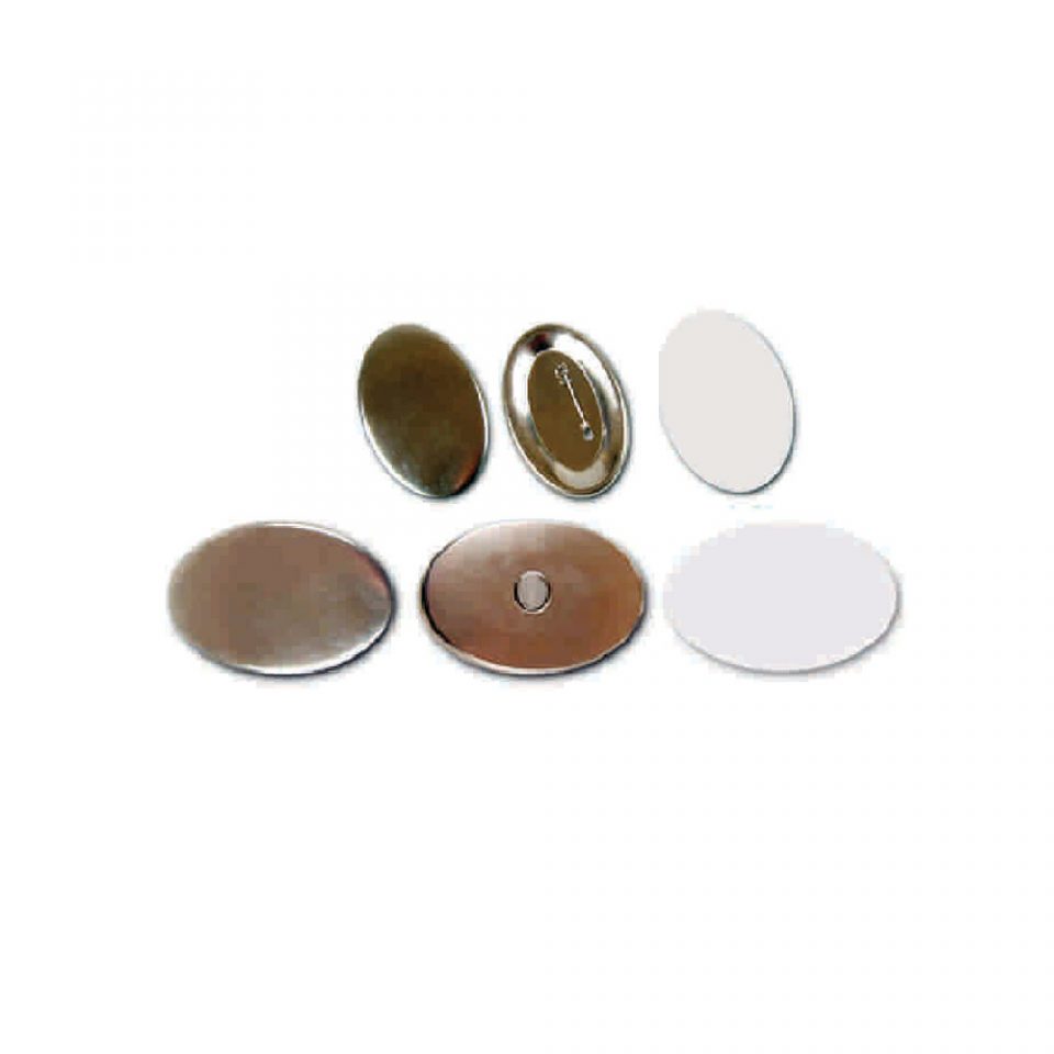 Mapi Oval Metal İğneli Rozet 45X69mm 100 Ad.