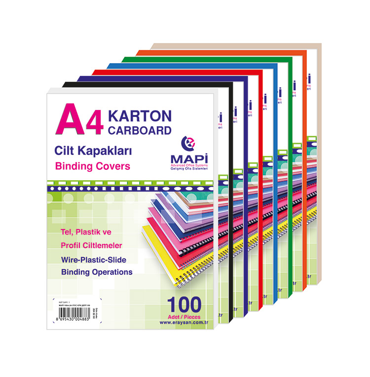 Mapibind  A4 Karton Cilt Kapak Malzemeleri ( Deri Desen )