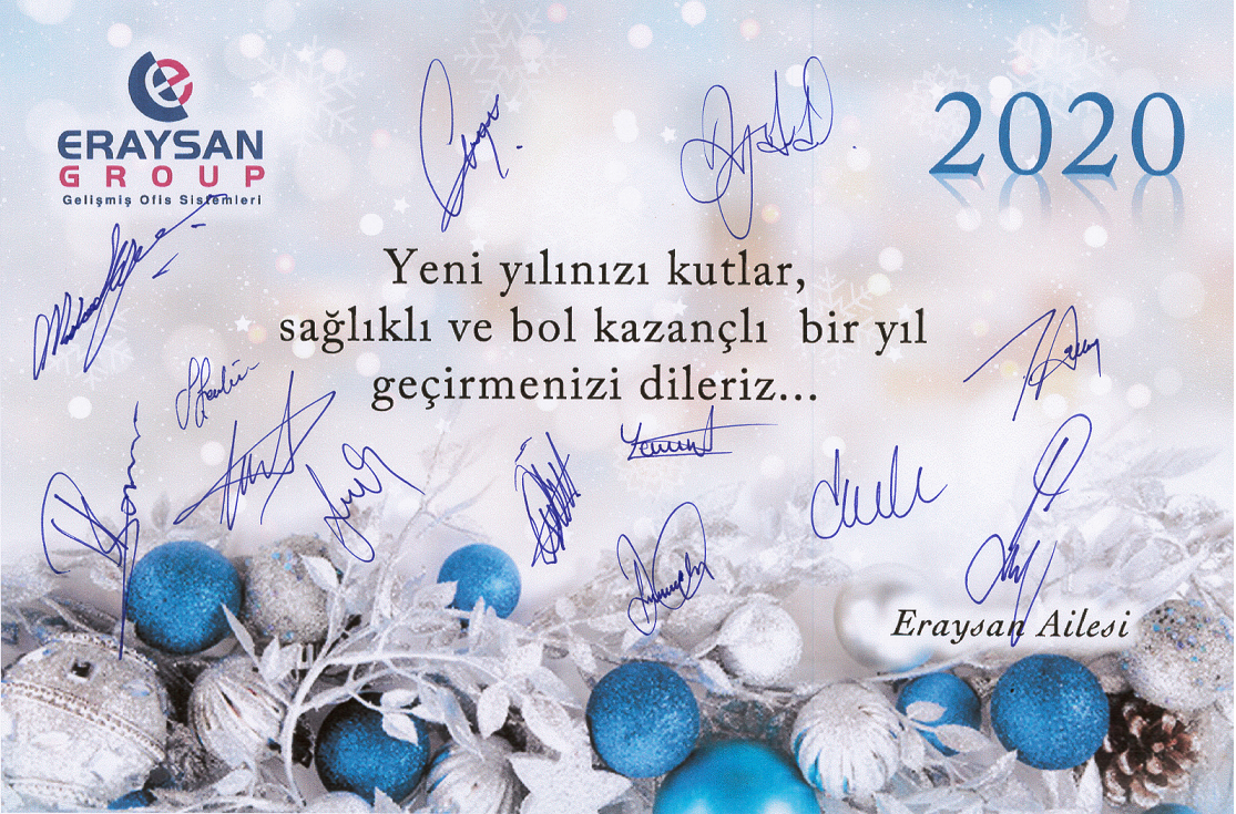 Eraysan Ailesi Yeni Yıl Kutlama Mesajı