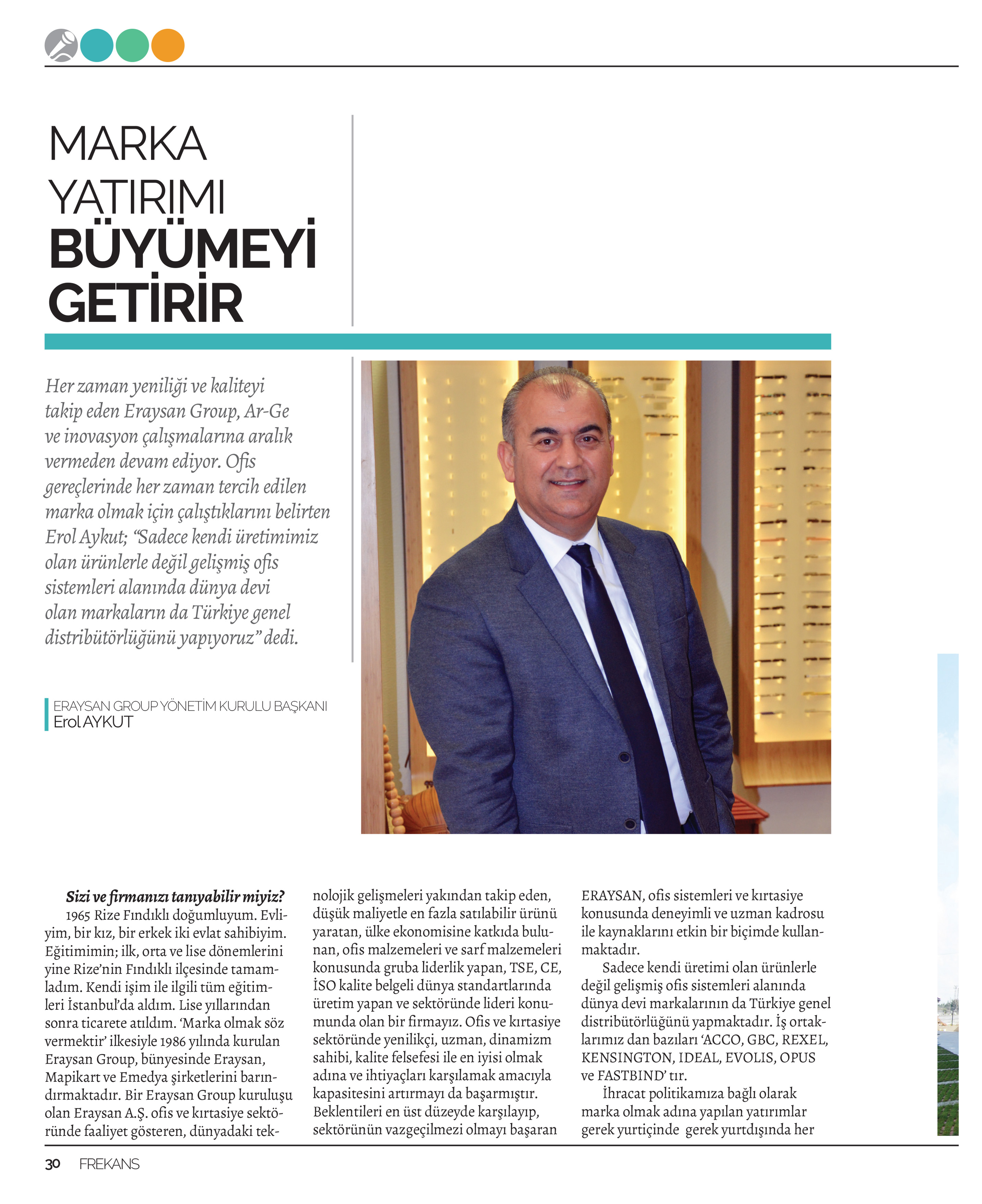 MARKA YATIRIMI BÜYÜMEYİ GETİRİR.