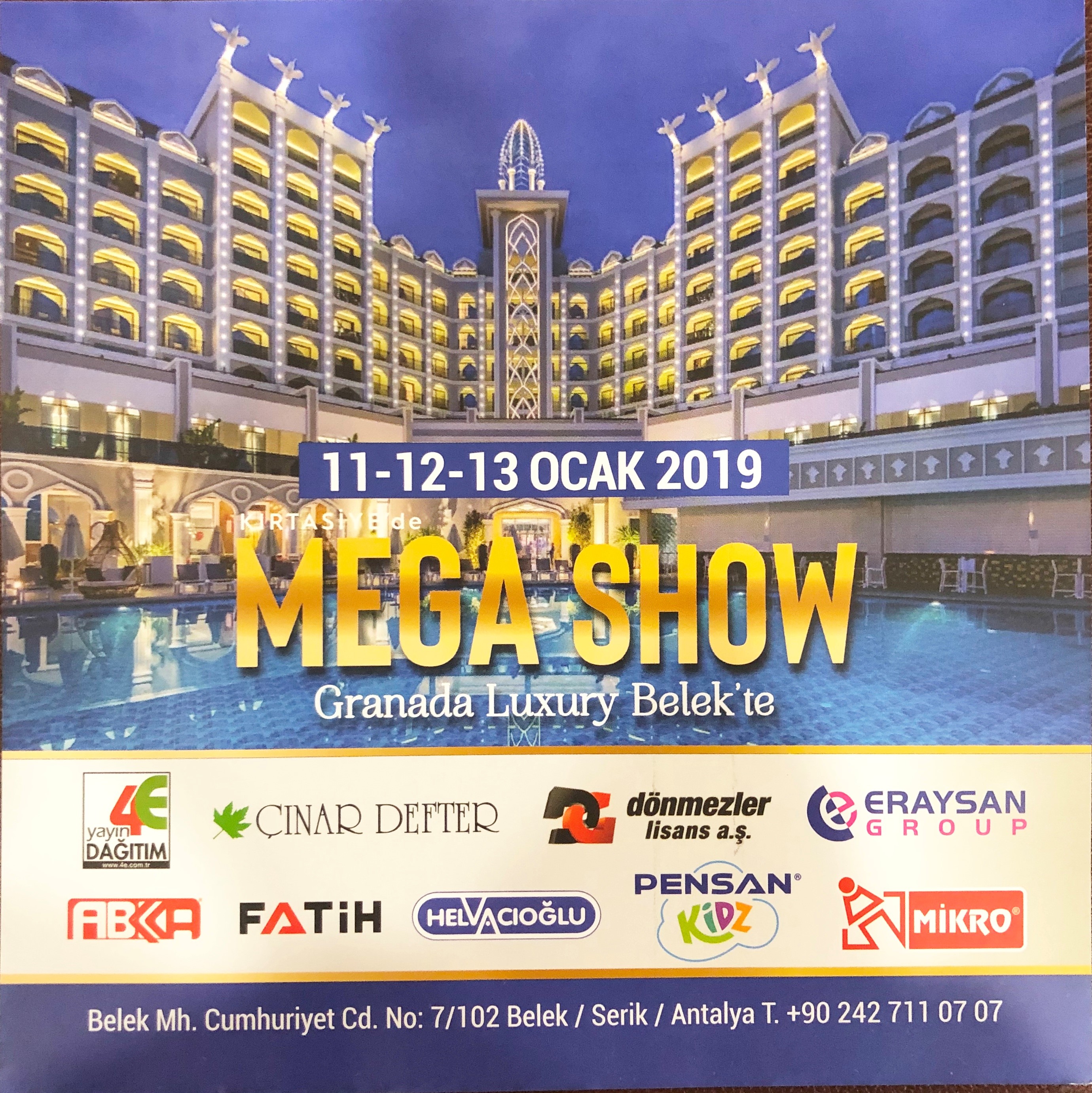 Antalya Belek Kırtasiye Etkinliğimiz